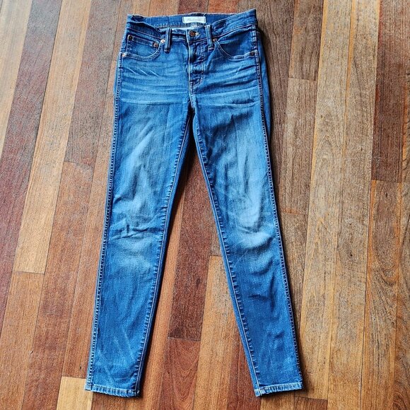 Madewell 9" High-Rise Button Fly Skinny Jeans Size 26 - Picture 1 of 16